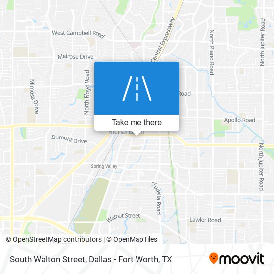 South Walton Street map