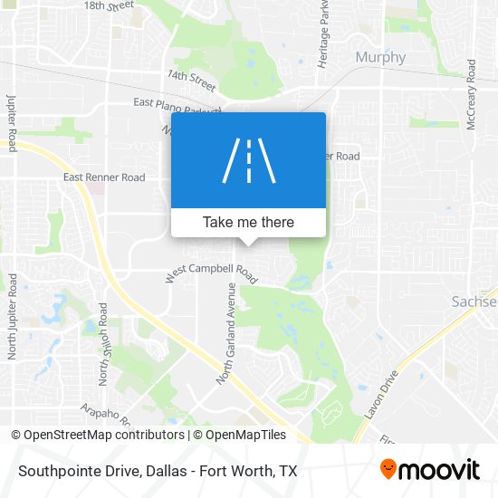 Mapa de Southpointe Drive