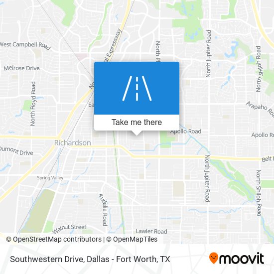 Mapa de Southwestern Drive