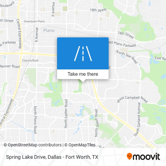 Spring Lake Drive map
