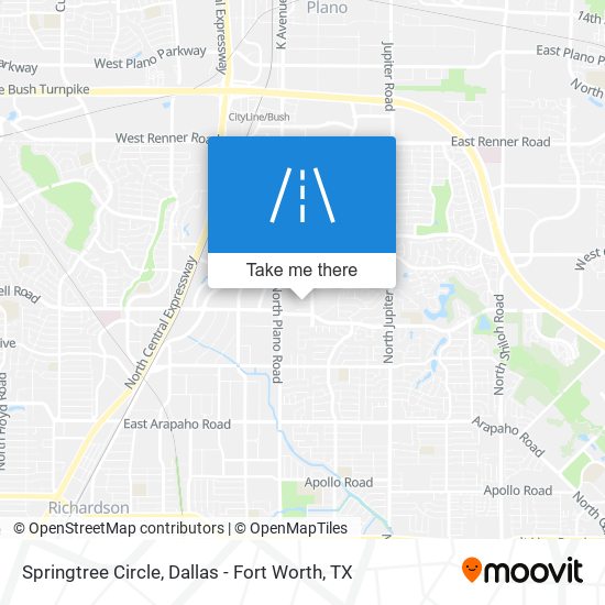 Springtree Circle map
