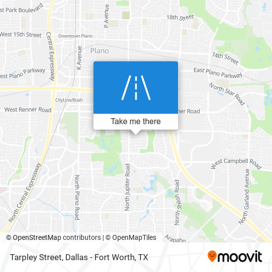 Tarpley Street map