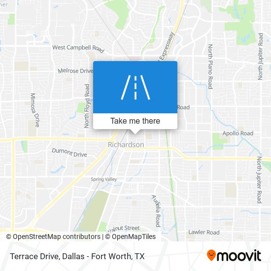 Terrace Drive map