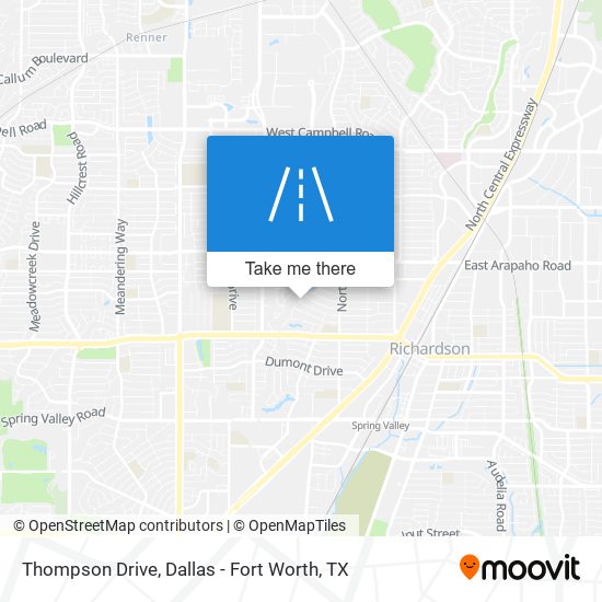Thompson Drive map