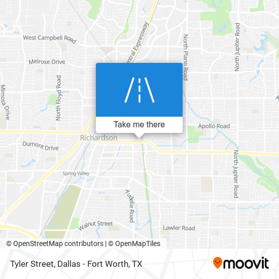 Tyler Street map