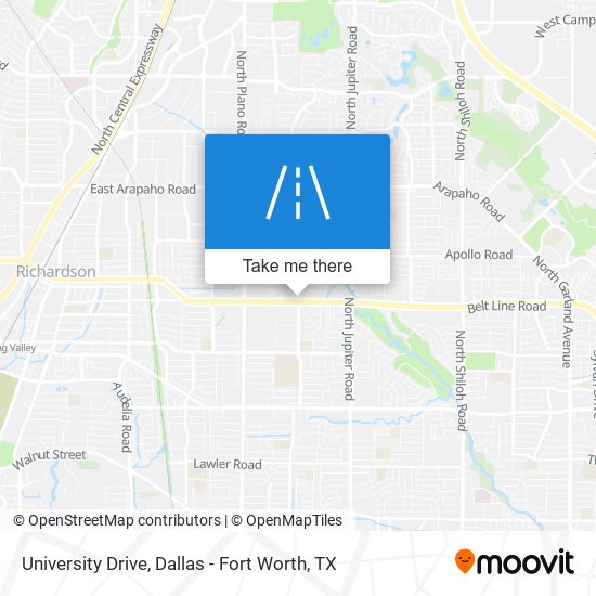 University Drive map