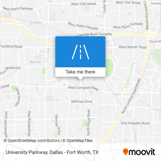 University Parkway map