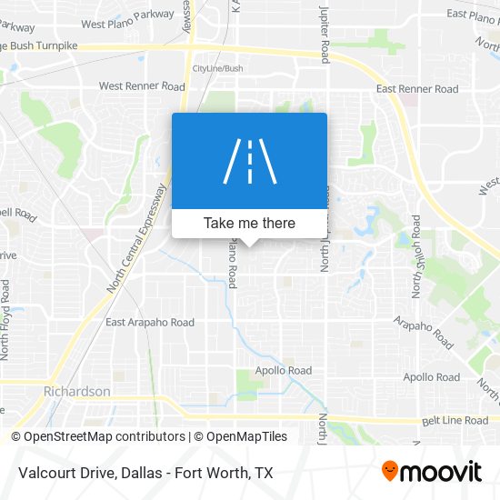Valcourt Drive map