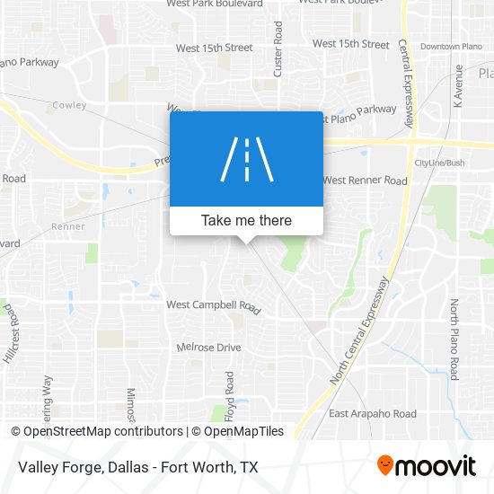 Valley Forge map