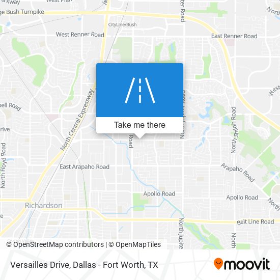 Versailles Drive map