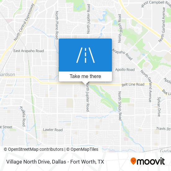 Village North Drive map