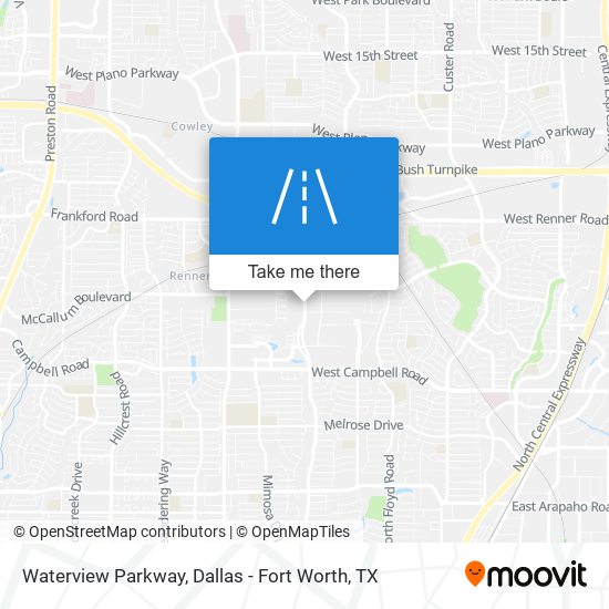 Waterview Parkway map