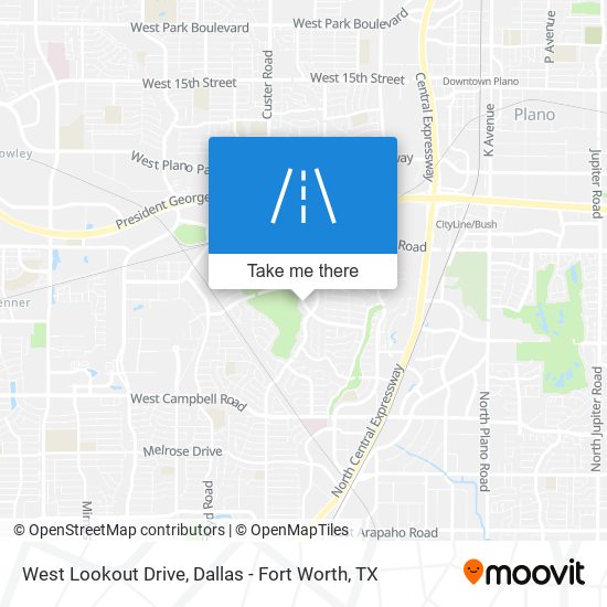 West Lookout Drive map