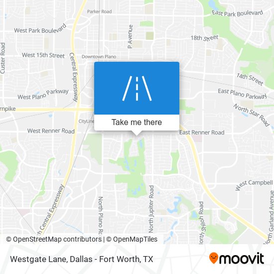 Mapa de Westgate Lane