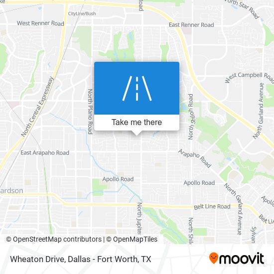 Wheaton Drive map