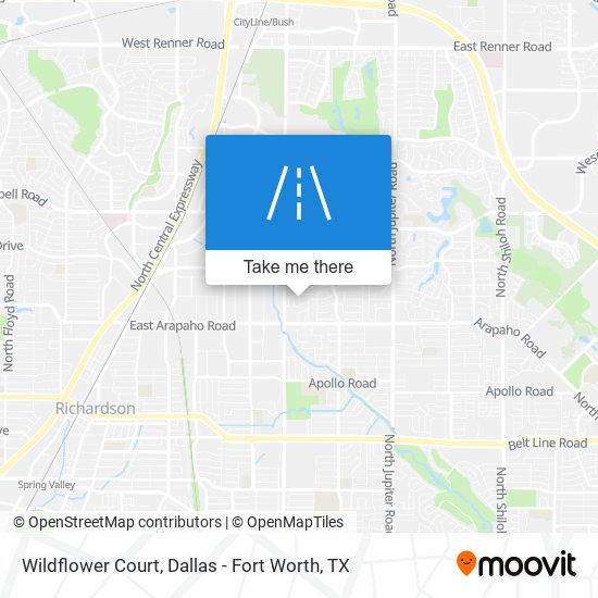 Wildflower Court map