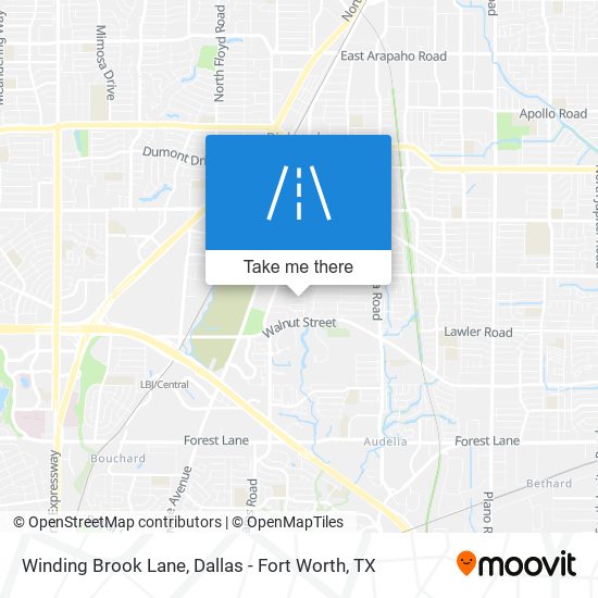 Winding Brook Lane map