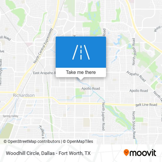Mapa de Woodhill Circle