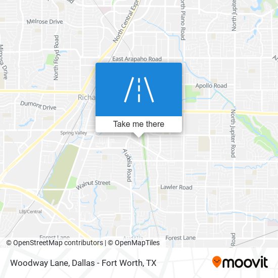 Woodway Lane map