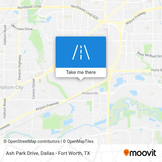 Ash Park Drive map