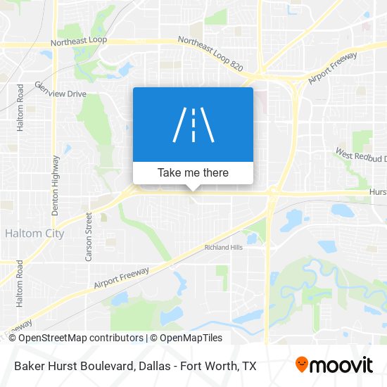 Baker Hurst Boulevard map