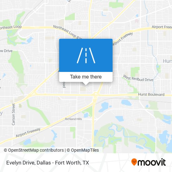 Evelyn Drive map