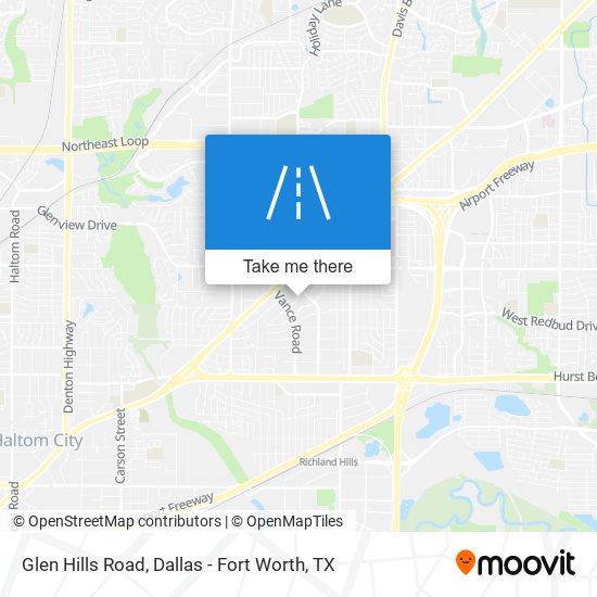 Glen Hills Road map