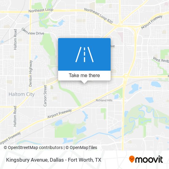 Kingsbury Avenue map