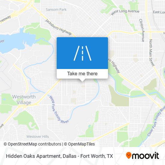 Hidden Oaks Apartment map