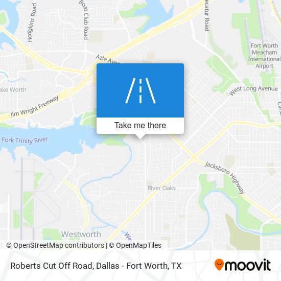 Roberts Cut Off Road map