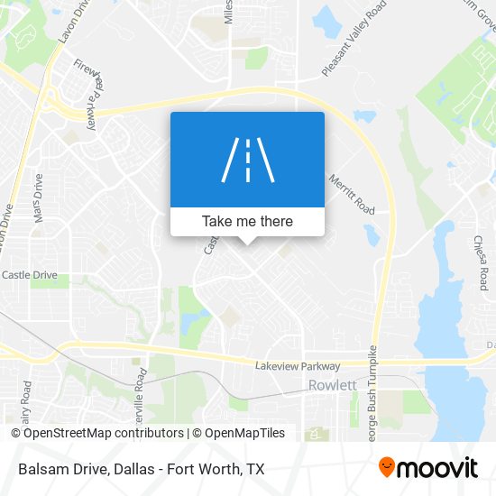 Balsam Drive map