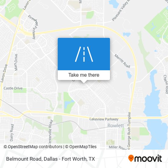 Mapa de Belmount Road
