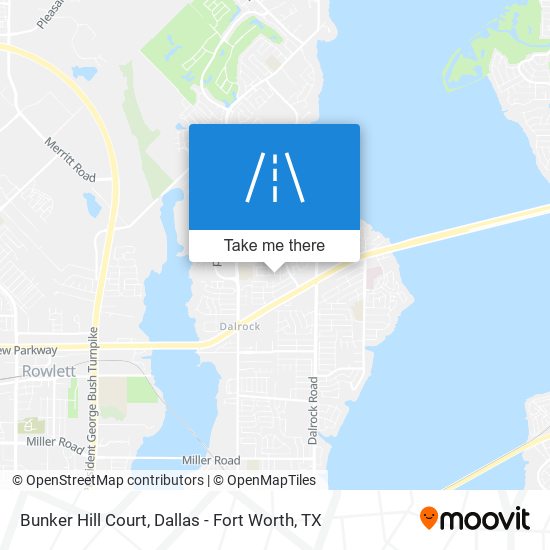 Mapa de Bunker Hill Court