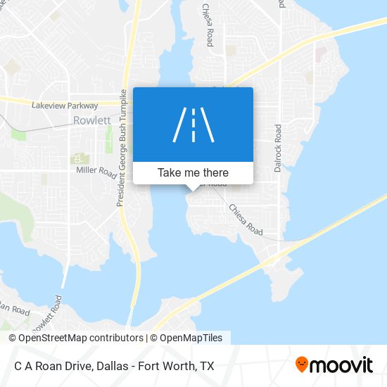 C A Roan Drive map