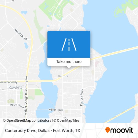 Canterbury Drive map