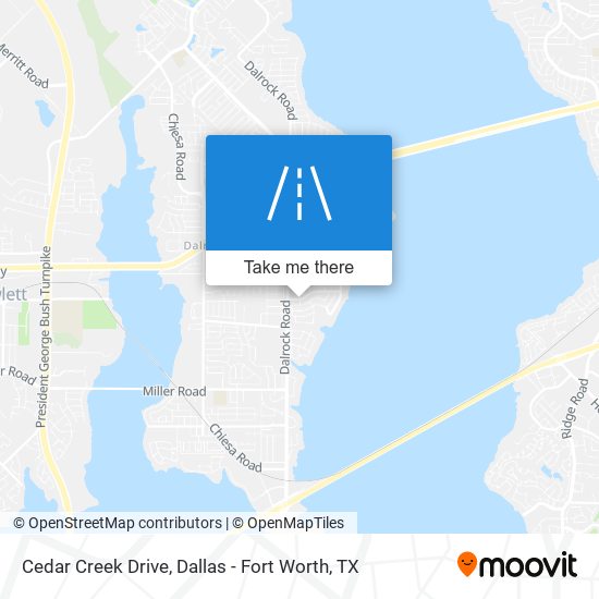Mapa de Cedar Creek Drive
