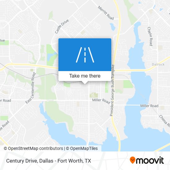 Century Drive map