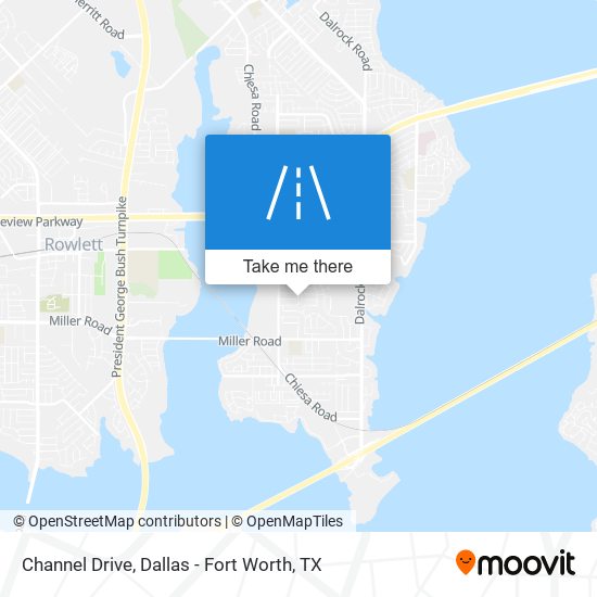 Channel Drive map