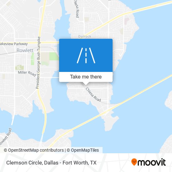 Clemson Circle map