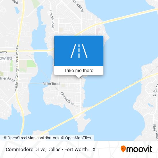 Commodore Drive map