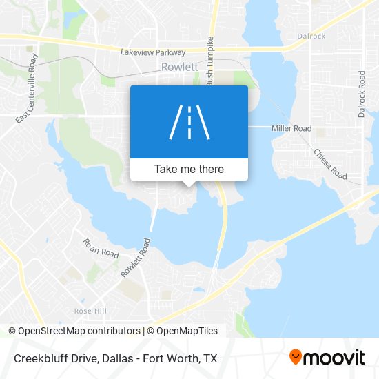 Creekbluff Drive map