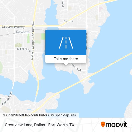 Crestview Lane map