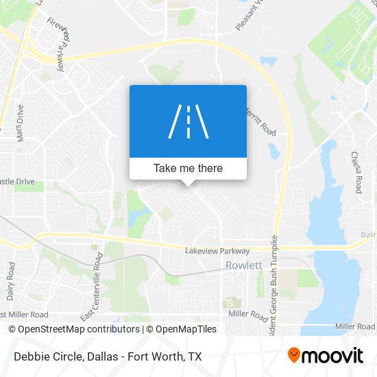 Mapa de Debbie Circle