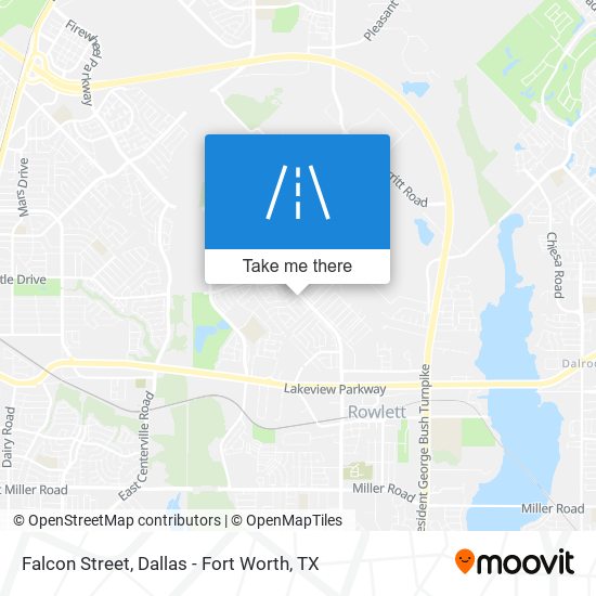 Falcon Street map