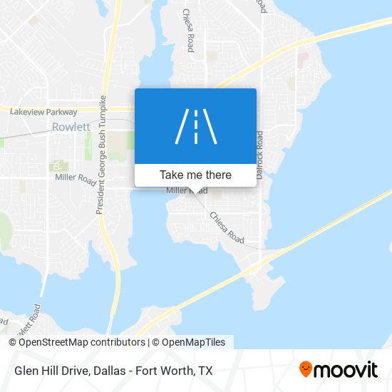 Glen Hill Drive map