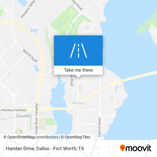 Handen Drive map