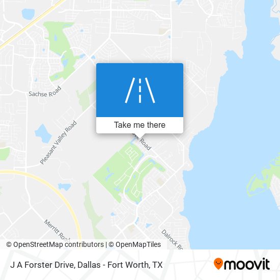 J A Forster Drive map