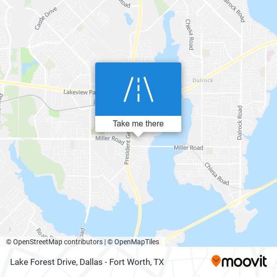 Lake Forest Drive map