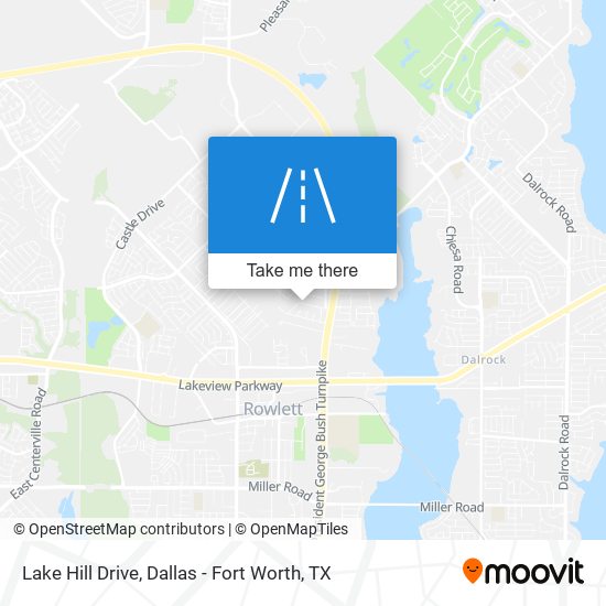 Lake Hill Drive map