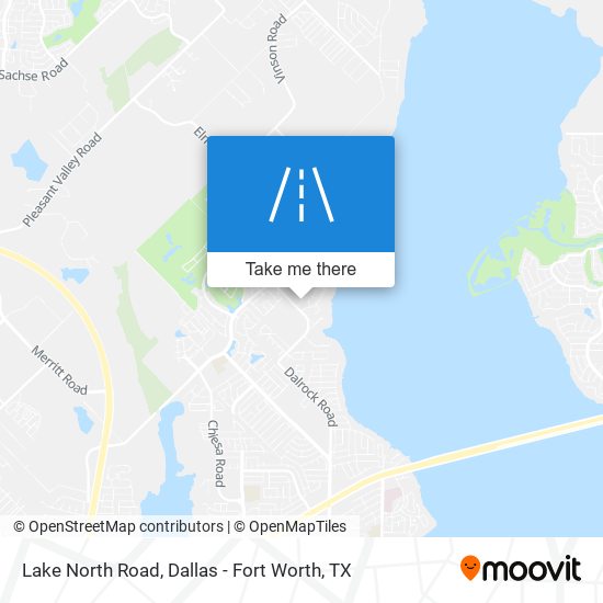 Lake North Road map